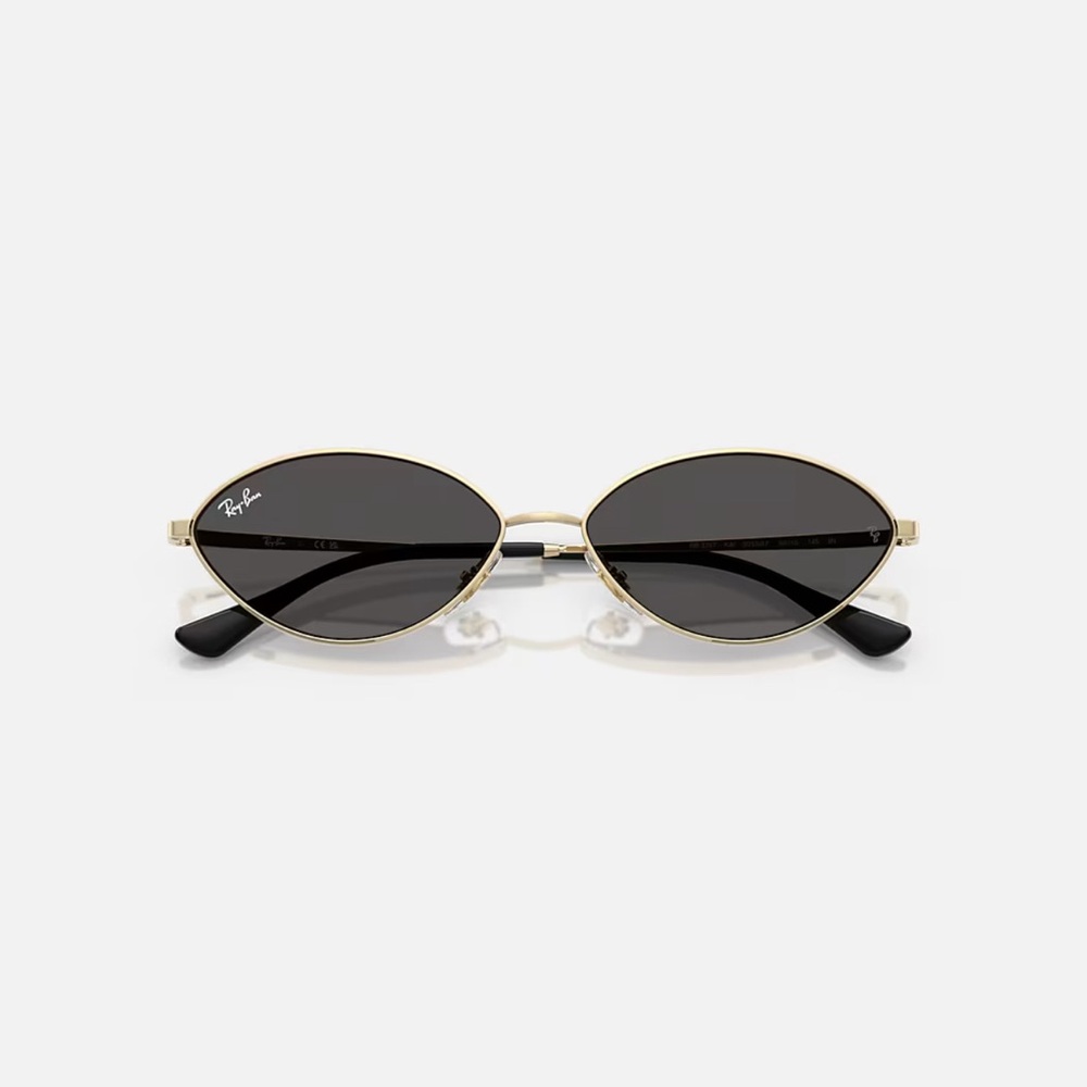 KAI BIO-BASED Ray-Ban Pale Gold Frame with Dark Gray Lenses - Never Used !